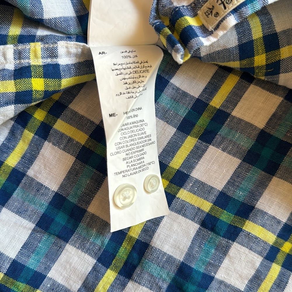 Penguin Linen Button Down Shirt Men’s Size Xl Euc - image 6